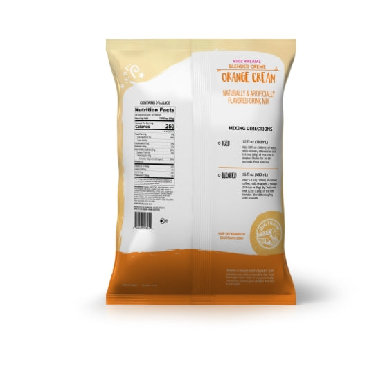 Big Train Kidz Kreamz Orange Cream Blended Creme Drink Mix, 5 x 3.5 lb Case - DOT product image 2