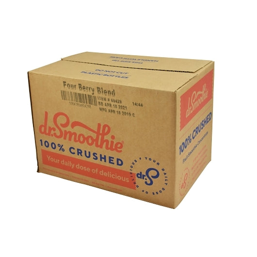 Dr. Smoothie 100% Crushed Four Berry Blend Smoothie Concentrate, 6 x 46 fl oz Case - Beverages