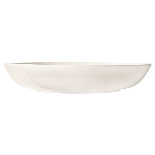 Libbey Porcelana Rolled Edge 62 oz Low Bowl 11" - Bright White, 1 x 12 each Case - Plates Bowls