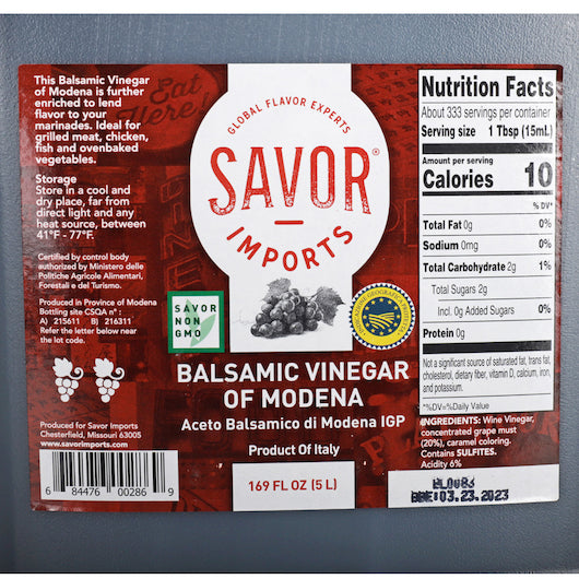 (Price/Case)Carello 358896 Vinegar Balsamic 2-5 Liter - DOT product image 2