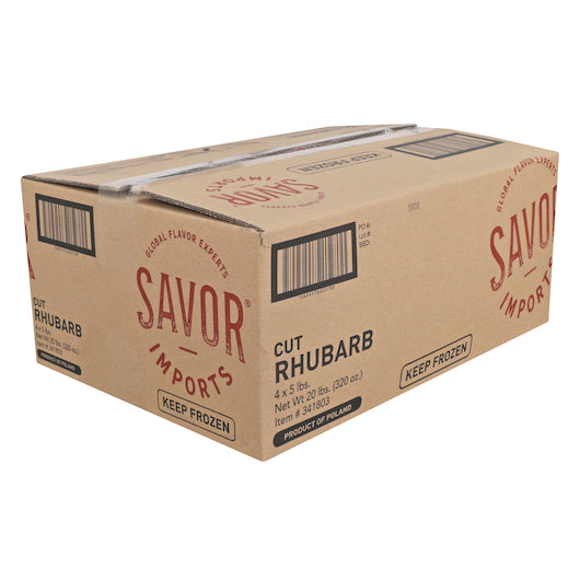 Savor Imports IQF RED RHUBARB CUTS, 4 x 5 lb Case - DOT product image 5