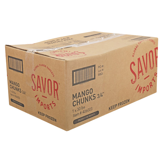 Savor Imports Individual Quick Frozen Mango Chunks, 1 x 30 lb Case - DOT product image 4