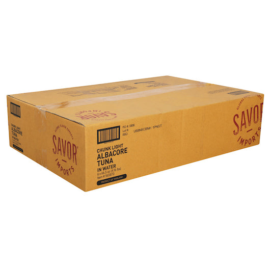 Savor Imports Chunk White Albacore Tuna In Water, 6 x 4 lb Case - DOT product image 6