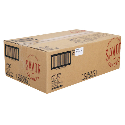 Savor Flat Fillets Anchovy Fillets In Olive Oil, 12 x 13 oz Case - DOT product image 5