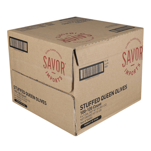 Seville Stuffed Queen Olives, 100-120 Count, Bulk, 4 x 1 GA Case - DOT product image 5
