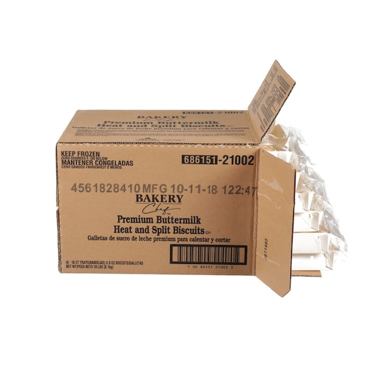 Bakery Chef 3.3 Inch Easy Split BUTTERMILK BISCUIT, 6 x 16 x 3 oz Case - DOT product image 8