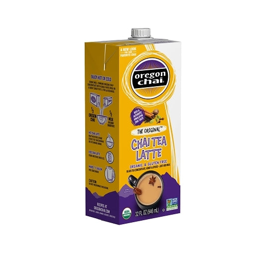 Oregon Chai The Original Chai Tea Latte, Aseptic Container, 12 x 32 fl oz Case - Coffee & Tea - image 2