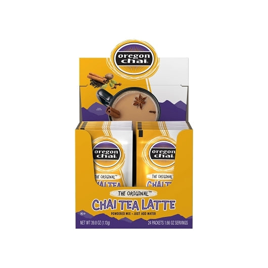 Oregon Chai The Original Chai Tea Latte Single Serve Dry Mix, 6 x 24 ct Case - DOT product image 2