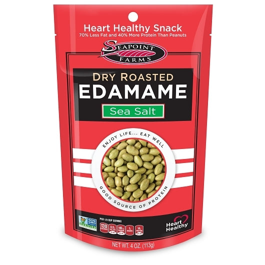 Seapoint Farms EDAMAME DRY ROASTED LIGHTLY SALTED, 9 x 12 x 4 oz Case - DOT product image 2