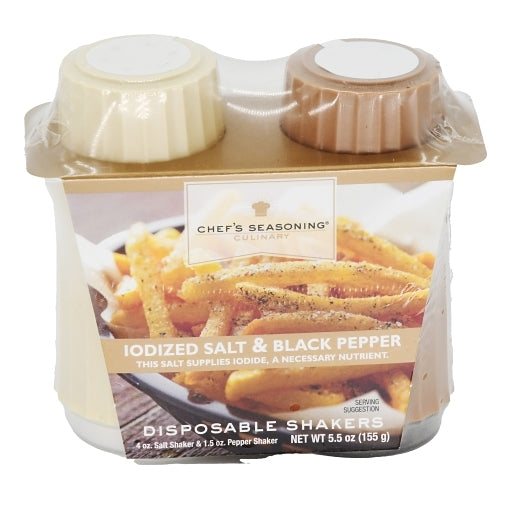 (Price/Case)Chefs Seasoning 16010 Shaker Salt & Pepper Disposabl - DOT product image 2