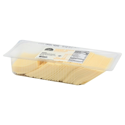 Roth Kase Sharp Slice on Slice Sharp White Cheddar Slices, 4 x 2.5 lb Case - DOT product image 2