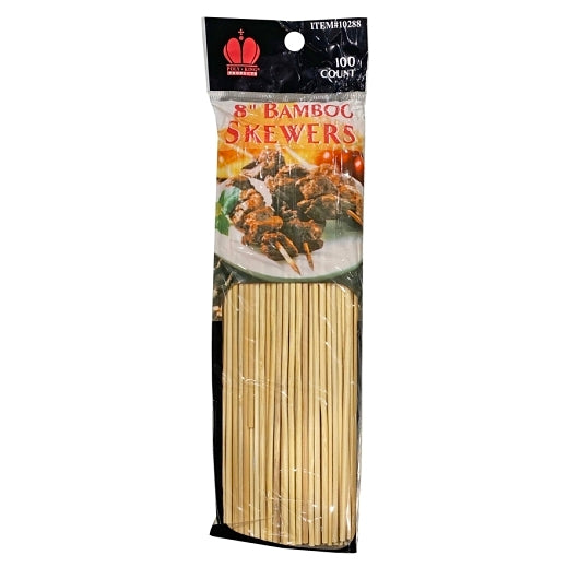 Bamboo Skewer 8 Inch Bamboo Skewers, 12 x 1600 each Case - DOT product image 2