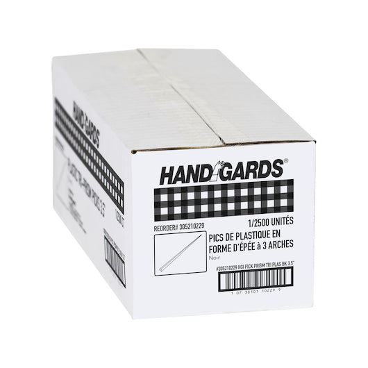 Handgards 3.5 Inch Black Plastic Tri-Prism Pick, 1 x 2500 x 2500 each Case - DOT product image 6