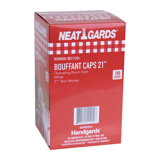 (Price/Case)Handgards 305111224 Bouffant Cap Paper 21 Inch White - DOT product image 2