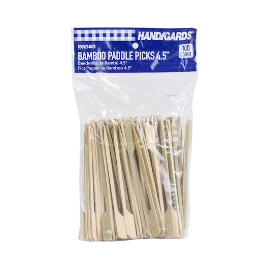 Handgards Bamboo 4.5 Inch Paddle Pick, 10 x 100 x 100 each Case - DOT product image 2