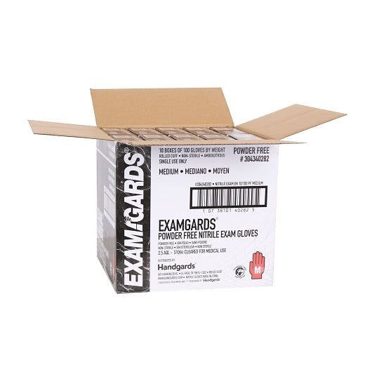Examgards Exam Nitrile Black Powder Free Non-Sterile Medium Glove, 10 x 100 x 100 each Case - DOT product image 8