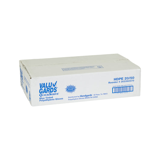 Handgards Quickserve Poly QuickServe Blue One Size Fits All Glove, 20 x 50 x 50 each Case - DOT product image 7