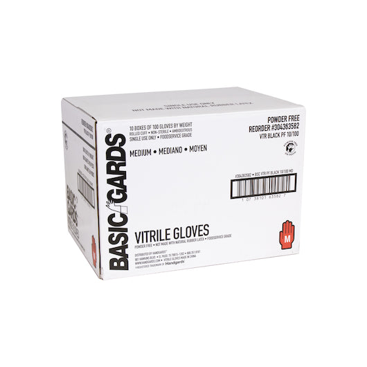 Handgards Vitrile Black Powder Free Medium Glove, 10 x 100 x 100 each Case - Disposables - image 2