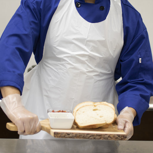 Hgi Heavy Duty Smooth White Poly Apron, 1 x 100 x 100 each Case - DOT product image 2