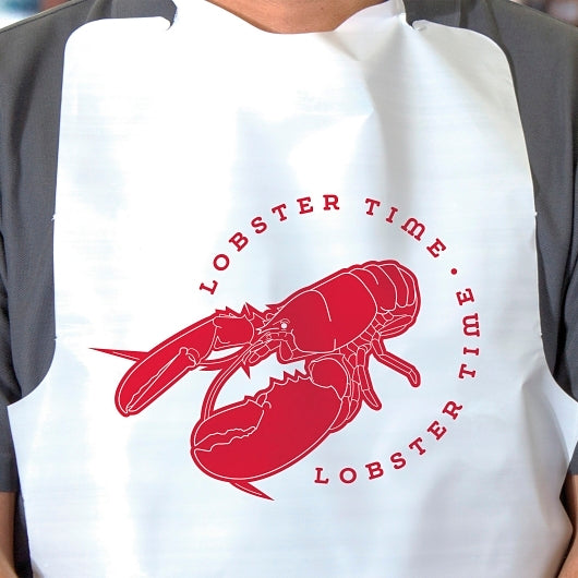 Neatgards Embossed Poly Adult Lobster Print Bib, 1 x 500 x 500 each Case - DOT product image 2