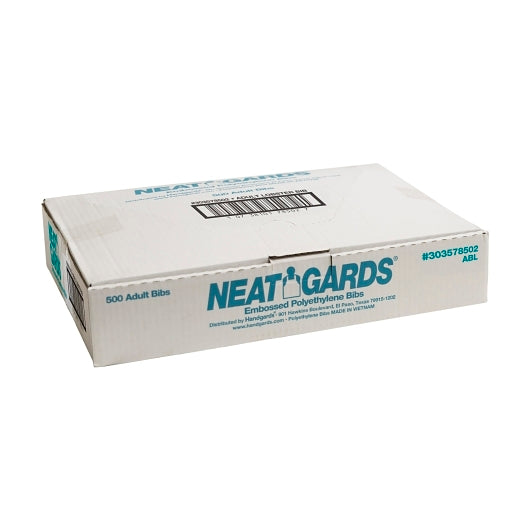 Neatgards Embossed Poly Adult Lobster Print Bib, 1 x 500 x 500 each Case - GS1 closed shipping case image
