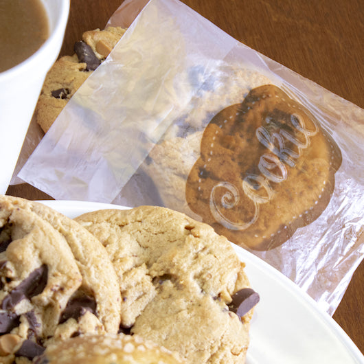 Handgards 5.5 Inch X 5.5 Inch High Density Clear Saddle Printed Cookie Bag, 1 x 2000 x 2000 each Case - DOT product image 7