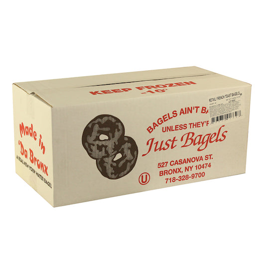 Just Bagels 4 Ounce Unsliced FRENCH TOAST BAGEL, 8 x 6 each Case - DOT product image 3