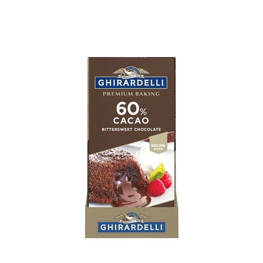 Ghirardelli Baking Bar 60% Cacao Bittersweet, 12 x 0.26 lb Case - Candy & Confections - image 2