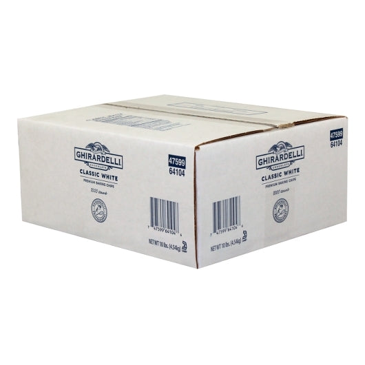 Ghirardelli Classic White Vanilla Flavored Chips, 1 x 10 lb Case - DOT product image 3
