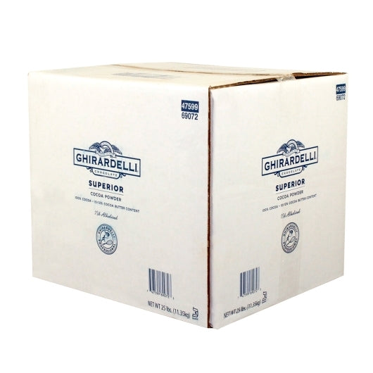 Ghirardelli Superior 10/12% Cocoa Powder Bulk, 1 x 25 lb Case - DOT product image 3