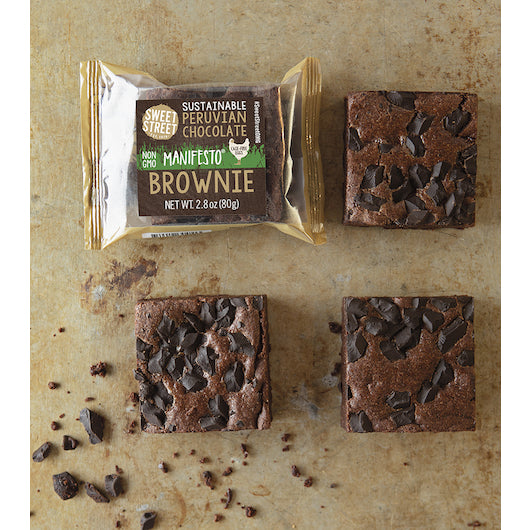 Sweet Street INDIVIDUALLY WRAPPED PERUVIAN CHOCOLATE BROWNIE, 48 x 1 each Case - GS1 styled product image