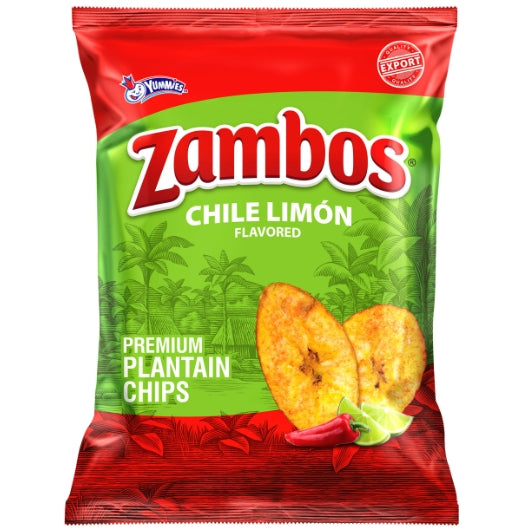 Zambos Chile & Limon Plantain Chips, 4 x 8 x 2.47 oz Case - Snacks - image 2
