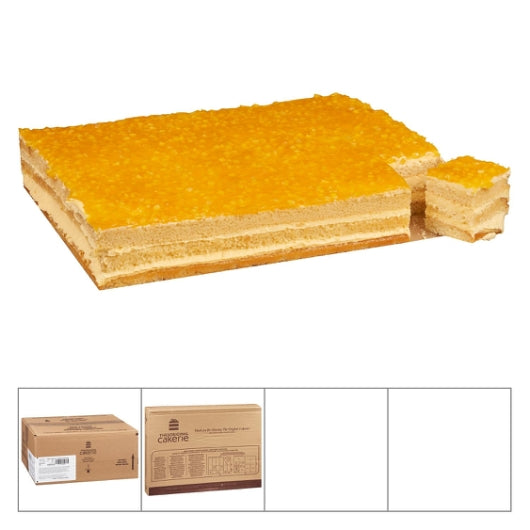 The Original Cakerie 12" x 16" Super Size Mango Mousse Cake, Uncut, 2 x 178 oz Case - DOT product image 6