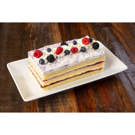 The Original Cakerie 3 Layer 12"x16" Mixed Berry Custard Cake, Uncut, 1 x 2 each Case - Bakery & Desserts - image 2