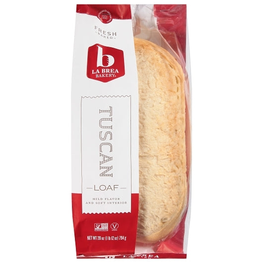 Labrea Bakery Unsliced Retail Tuscan Parbaked Loaf, 12 x 28 oz Case - DOT product image 2