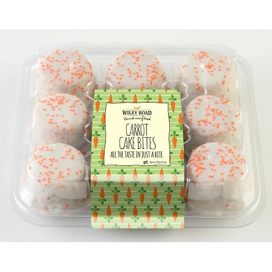 Wiley Road Foods Carrot Cake Bites, 12 x 9 oz Case - Bakery & Desserts