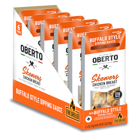 Oberto CHICKEN BITES BUFFALO, 5 x 6 x 4 oz Case - DOT product image 6