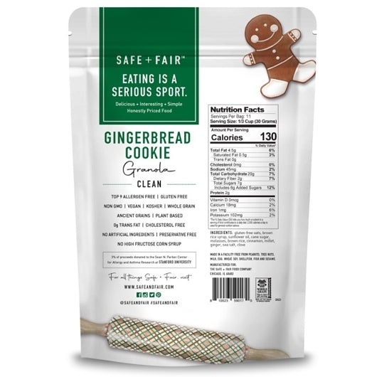 Safe + Fair Gingerbread Cookie Granola, 6 x 12 oz Case - DOT product image 2