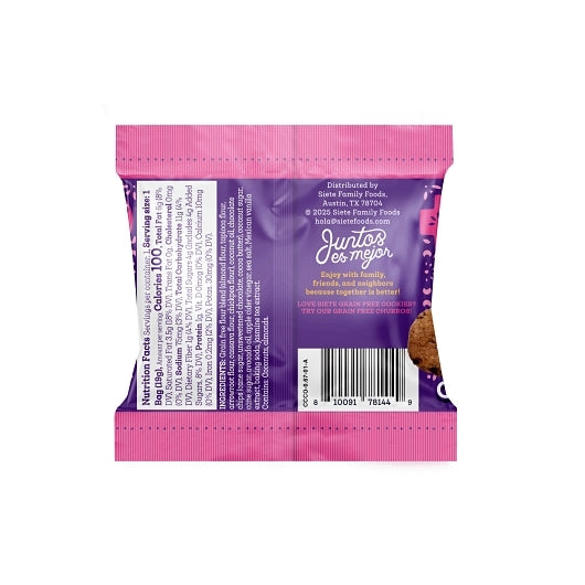 Siete Family Foods Mexican Chocolate Chip Cookies, 120 x 0.67 oz Case - Bakery & Desserts - image 2