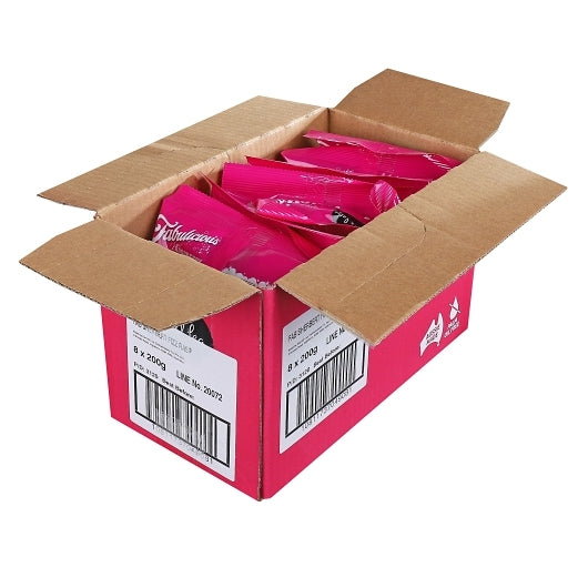 Darrell Lea Fabulicious Raspberry Sour Stix, 8 x 7 oz Case - DOT product image 2