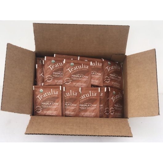 Teatulia Organic Masala Chai Standard Tea Bags, 50 x 1 each Case - DOT product image 2