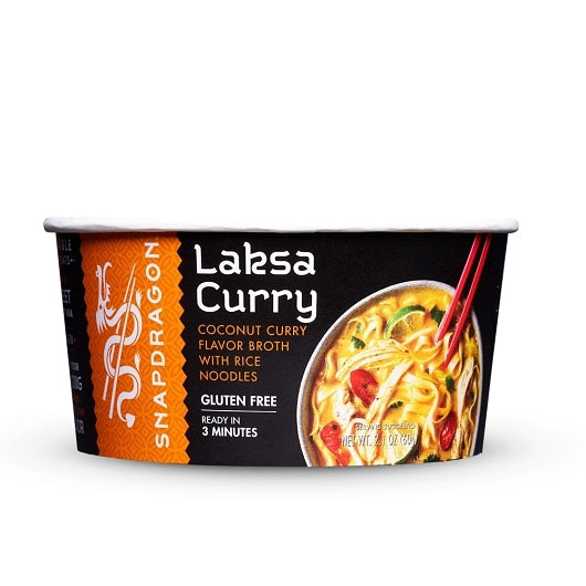 Snapdragon Singapore Curry Rice Noodle Soup Bowl, 6 x 2.1 oz Case - Prepared Foods - image 2