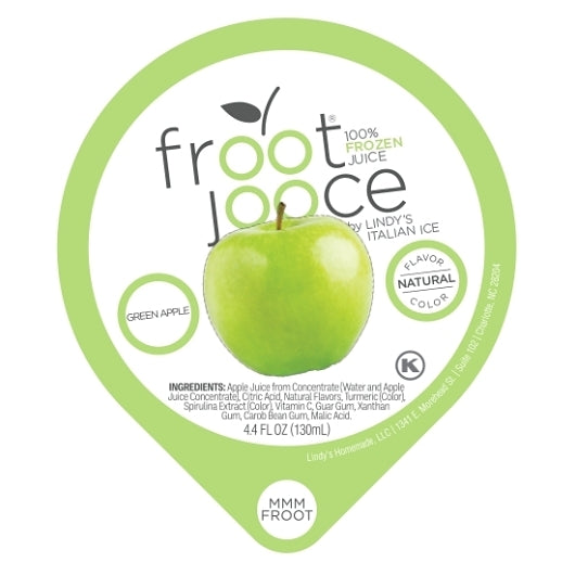 Froot Jooce Frozen Green Apple Juice Cup, 90 x 4.4 fl oz Case - Fruit & Sides - image 2