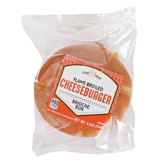 Grand Prairie Individually Wrapped Flame Broiled Cheeseburger, 16 x 1 each Case - DOT product image 2