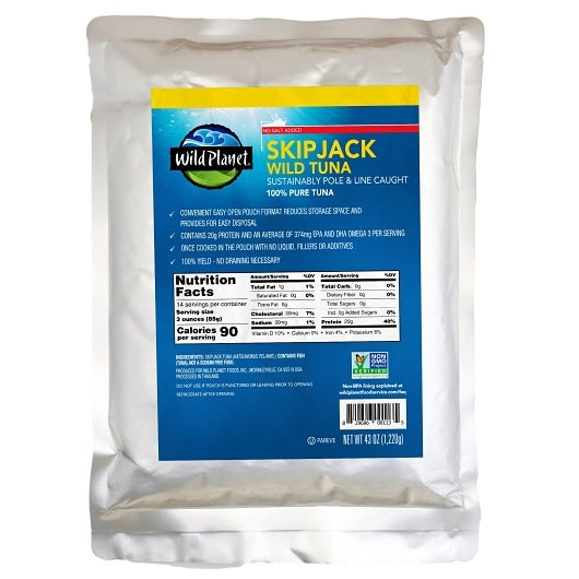 Wild Planet Foods No Salt Wild Skipjack, 6 x 43 oz Case - DOT product image 2