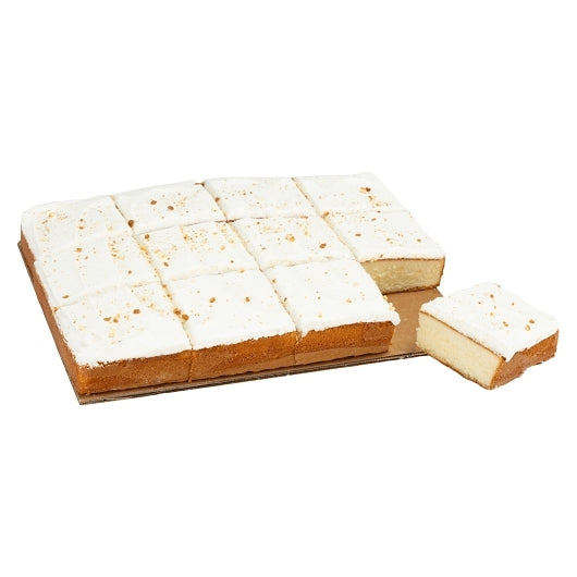 Rise Baking Company Half Sheet Precut White Cake Square with White Icing, 4 x 78 oz Case - Bakery & Desserts - image 2