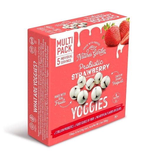 Nature's Garden Probiotic Strawberry Yoggies Single Serve Bags, 6 x 3.5 oz Case - Nuts & Seeds - image 2