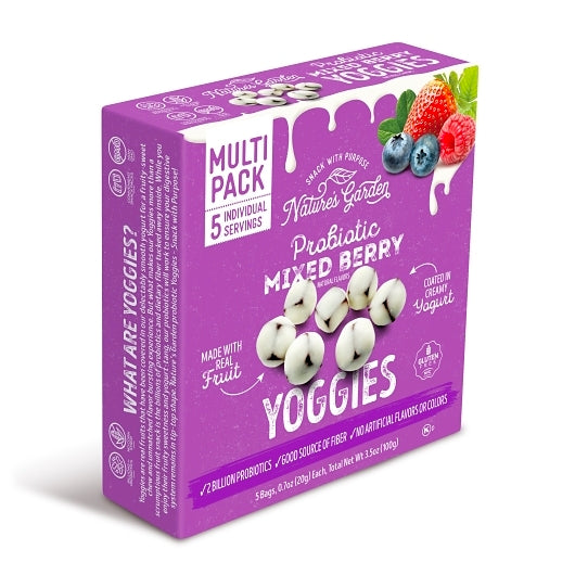 Nature's Garden Probiotic Mixed Berry Yoggies Single Serve Bags, 6 x 3.5 oz Case - Disposables - image 2