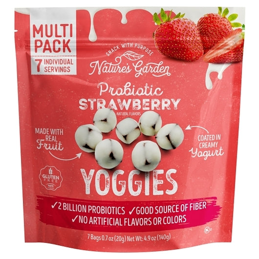 Nature's Garden Probiotic Strawberry Yoggies Single Serve Bags, 12 x 4.9 oz Case - Disposables - image 2