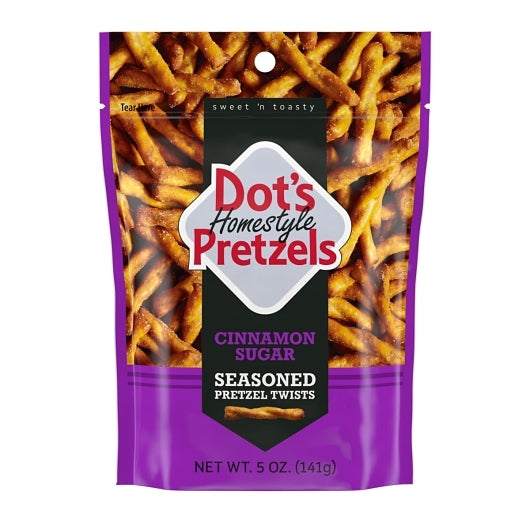 Dot's Homestyle Pretzels Cinnamon Sugar Pretzel Twists Case, 10 x 5 oz Case - Popcorn, Pretzels & Snack Mix - image 2